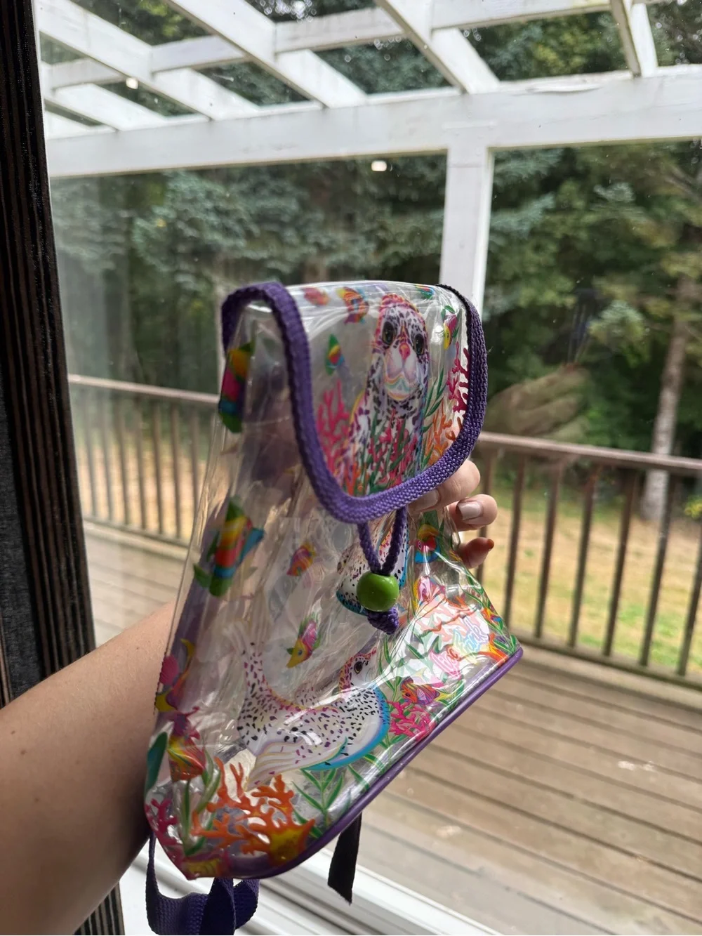 Lisa Frank Rainbow Leopard Seals Bag